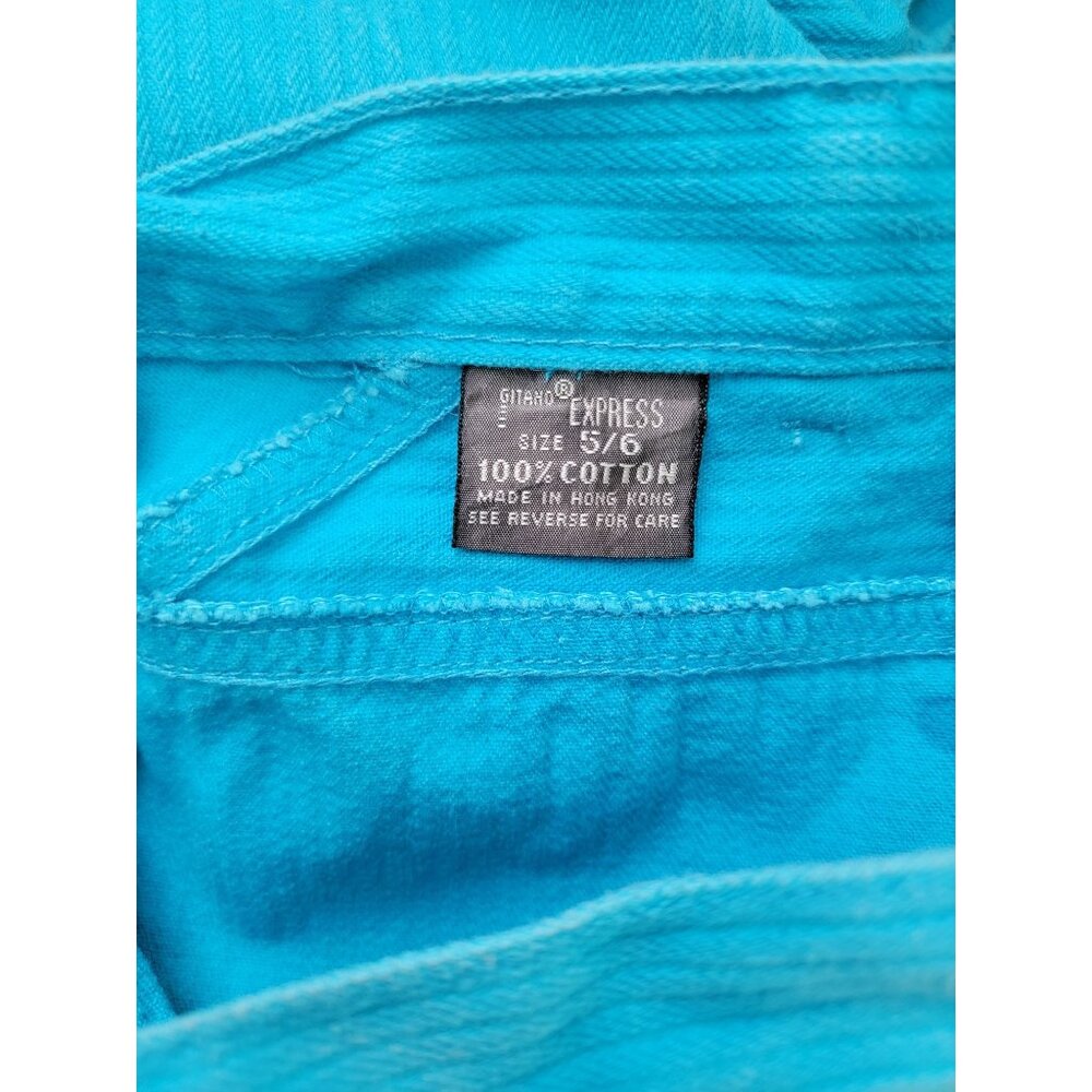 Vintage Gitano Express High-Waisted Blue Corduroy Pants Women's Size 5/6 - Picture 6 of 7